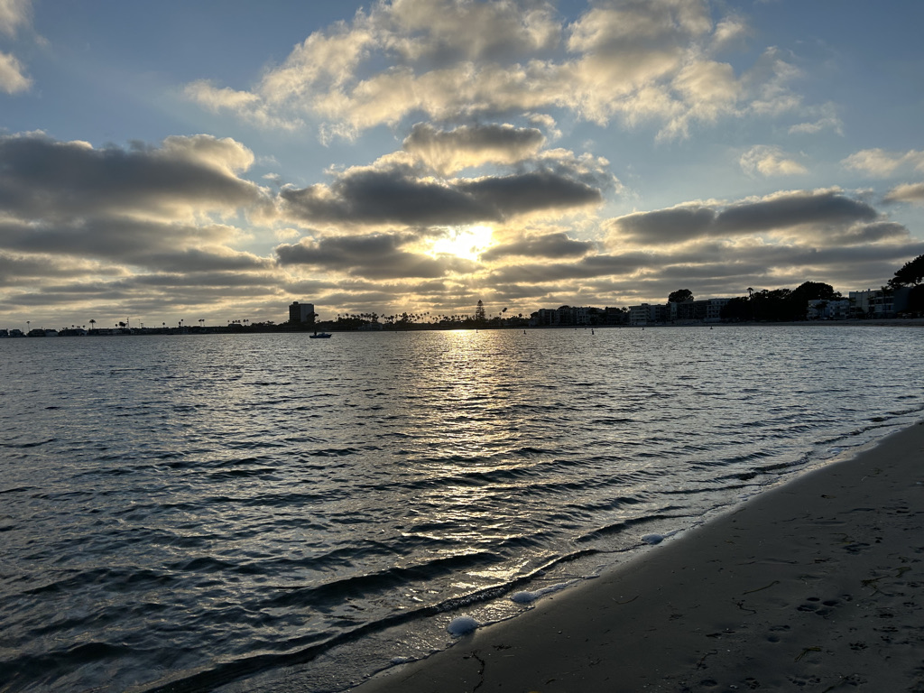 Beach, Sunset, Mission Bay